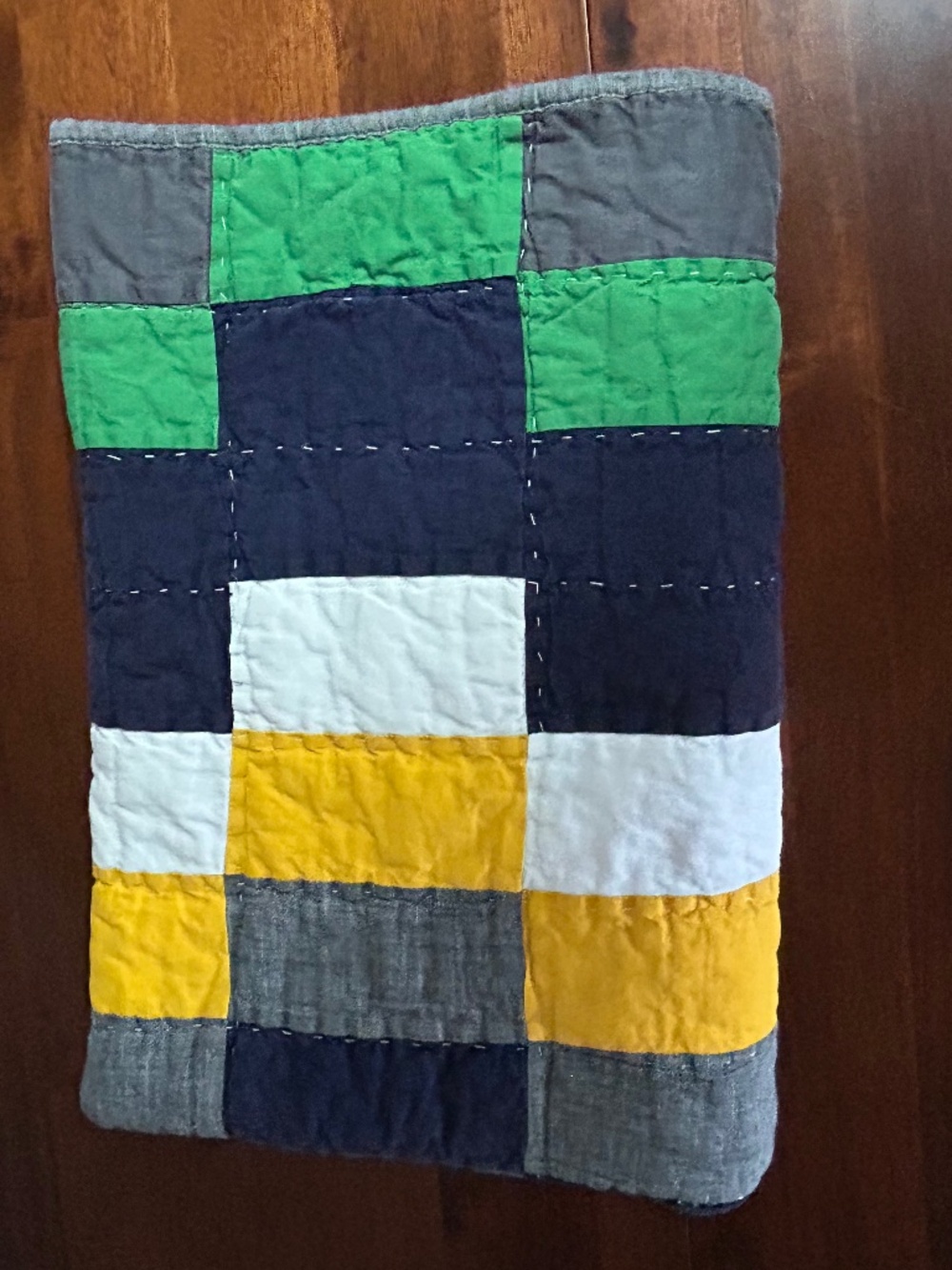 Pottery Barn Kids Logan Patchwork Quilt – Vibrant Multi-Color Block Stripe